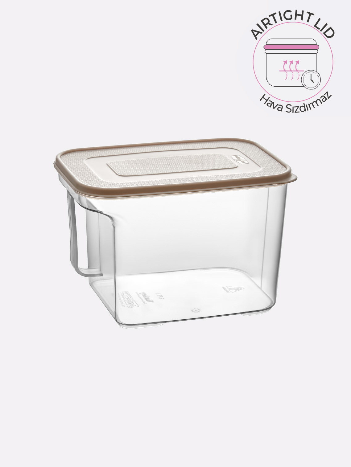 Saplı Derin Saklama Kabı - 5,4 Lt
