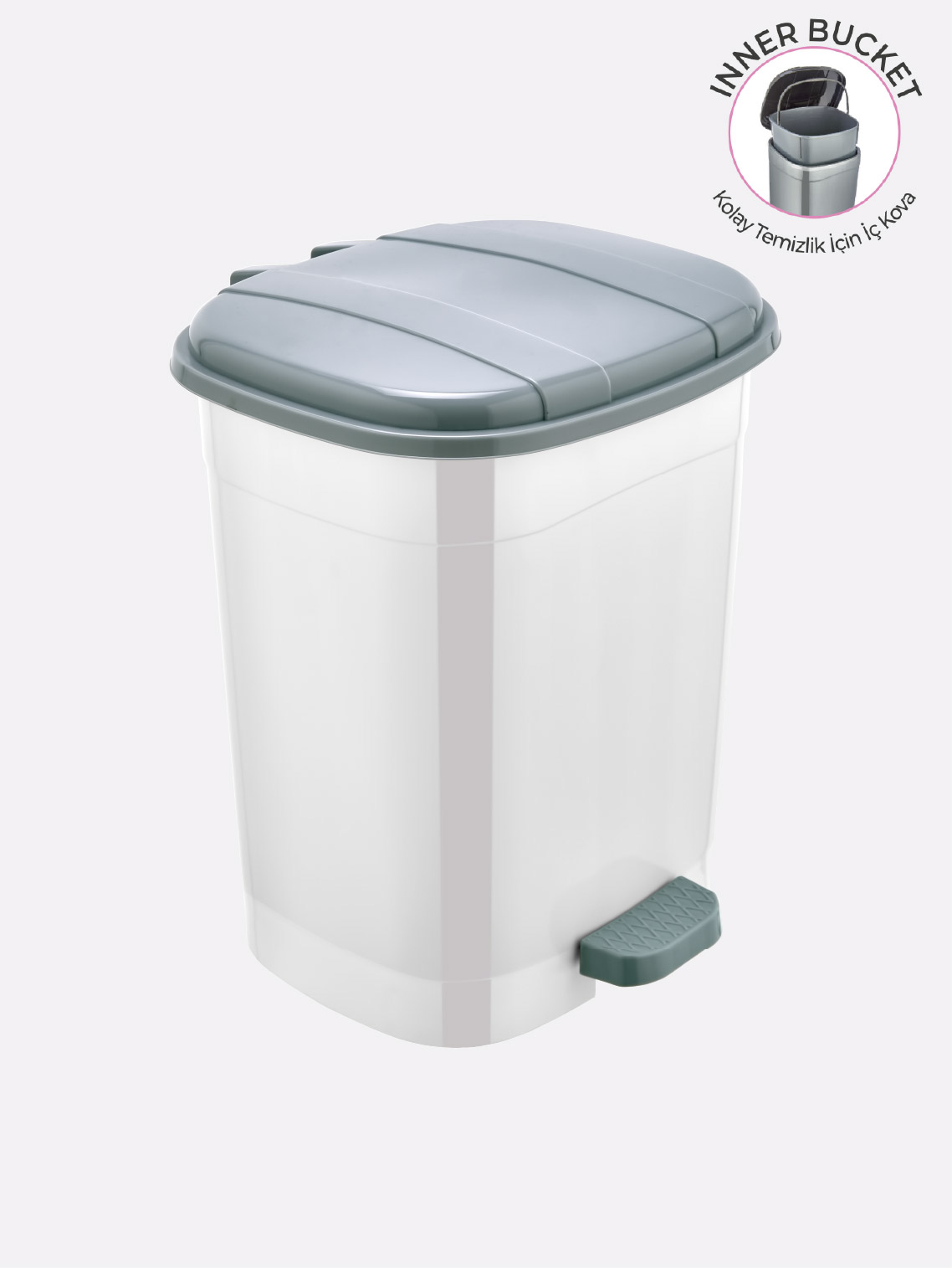 Pedal Clasico Dustbin - 10 Lt