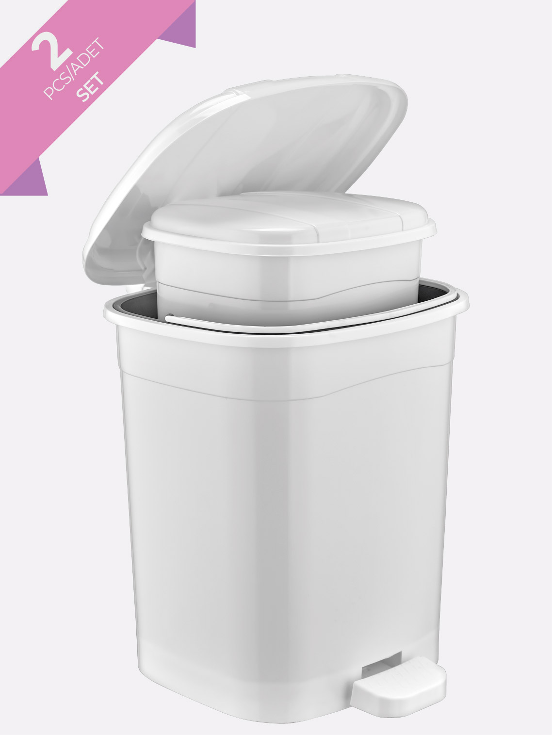 Pedal Clasico Dustbin 2 Pcs Set (Original)