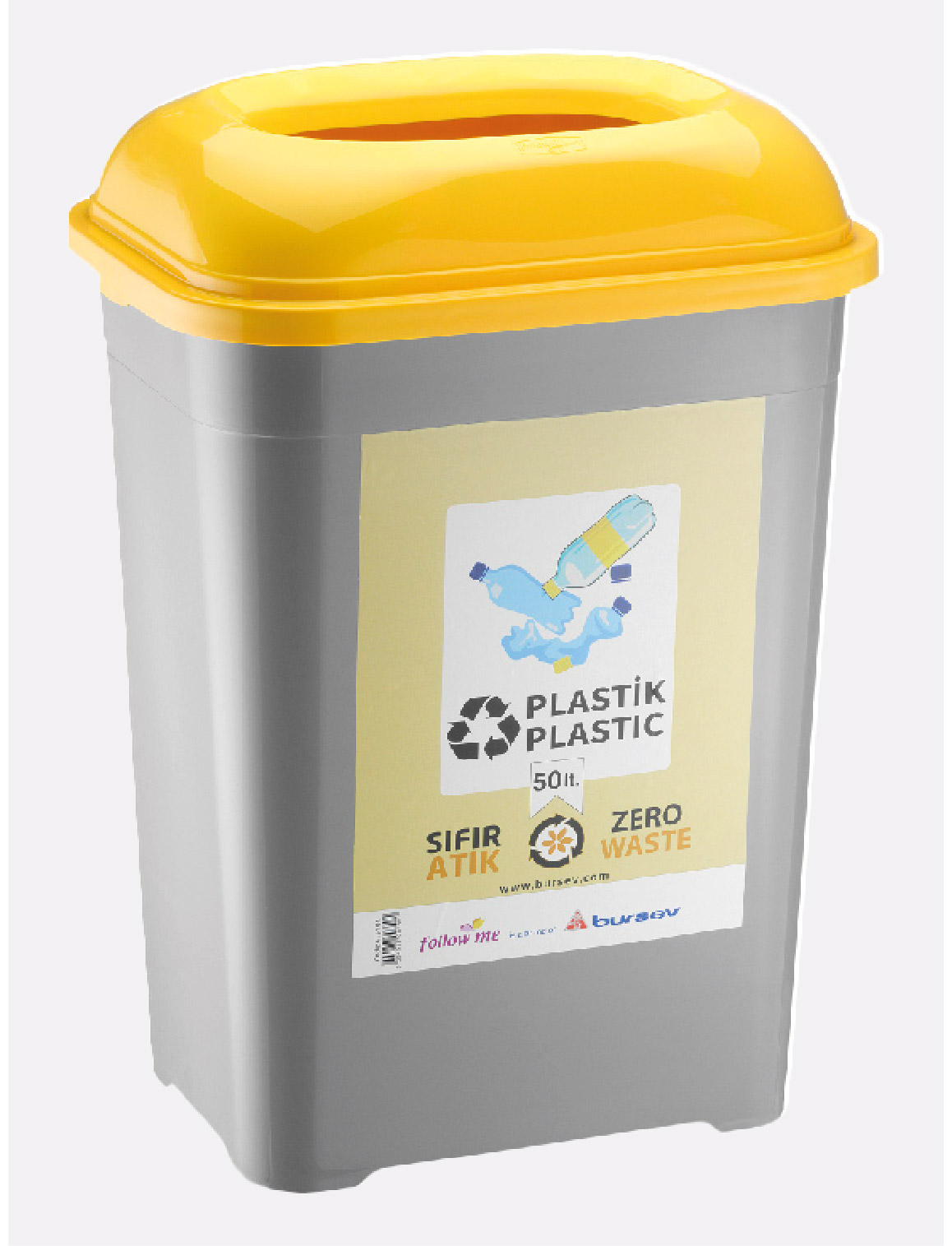 Waste Dustbin For Plastic - 50 Lt