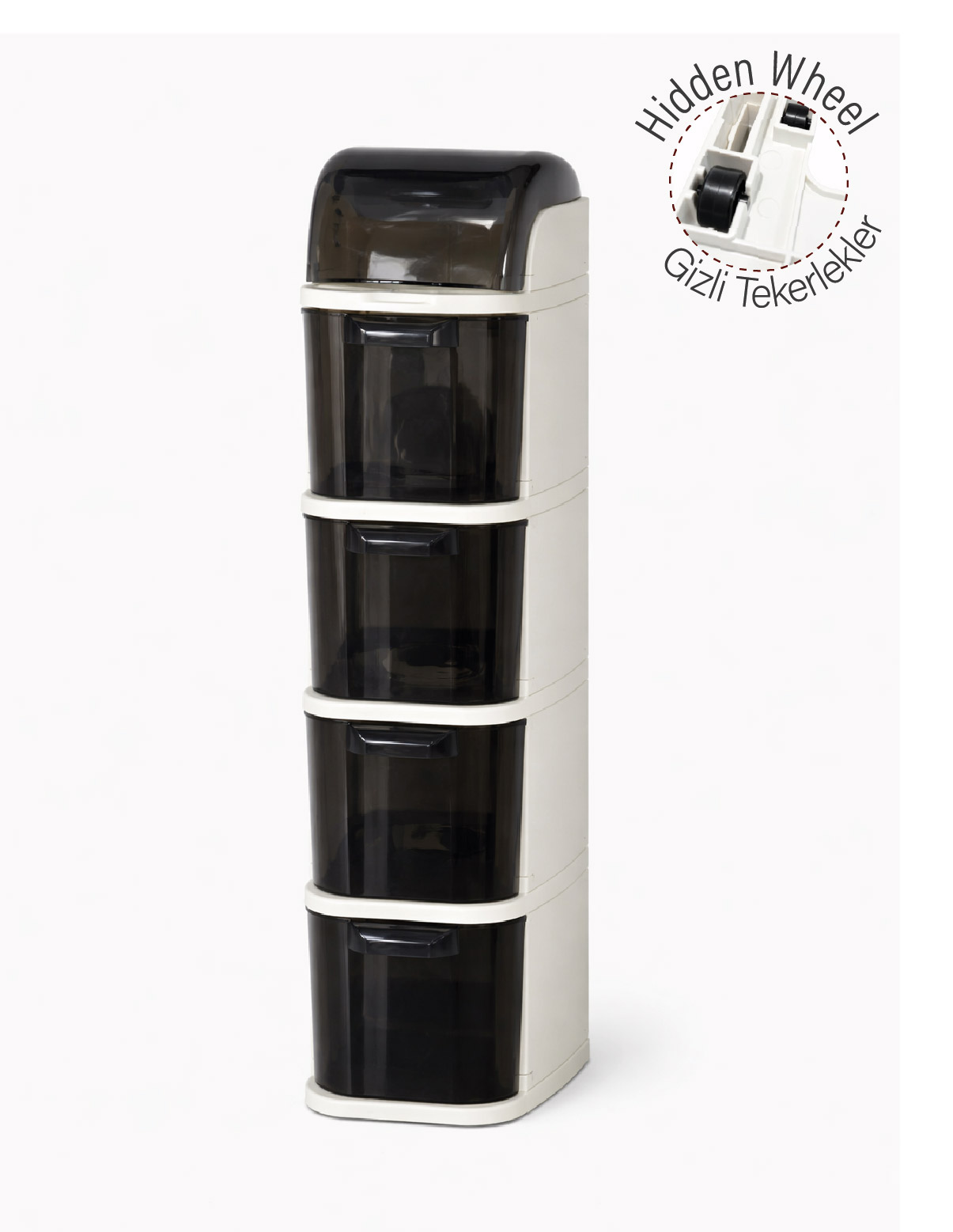 Pro Slim Tekerlekli Dolap