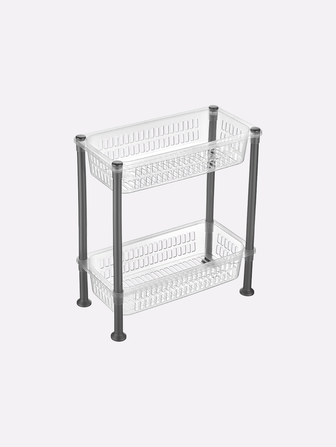 Şeffaf Slim Organizer 2'li Raf